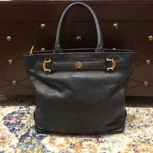 Tory Burch Handbags - TORY BURCH Large Pebbled Leather Bag